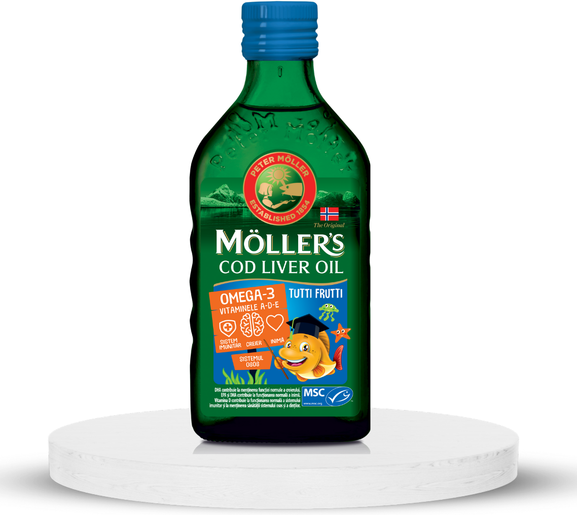 Möller’s омега-3 масло од црн дроб на бакалар тути-фрути - Möller's ...