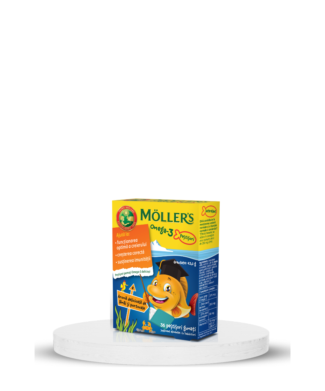 Möller’s oмега-3 рипчиња за џвакање со вкус на портокал - Möller's ...