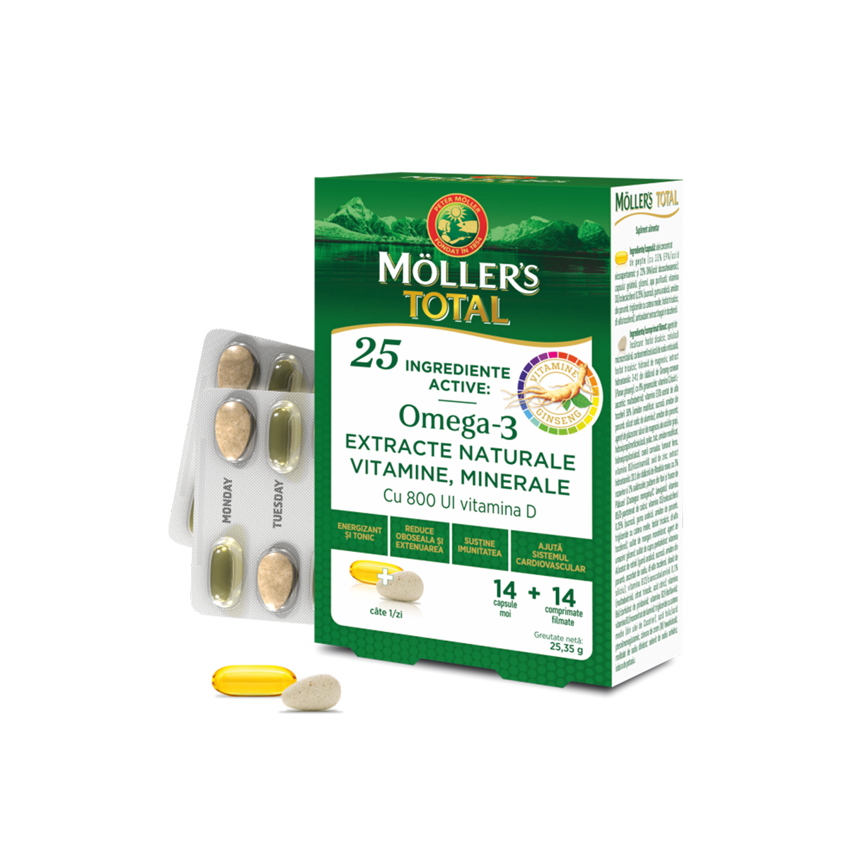 Möller’s ТОТАЛ 14 капсули + 14 таблети