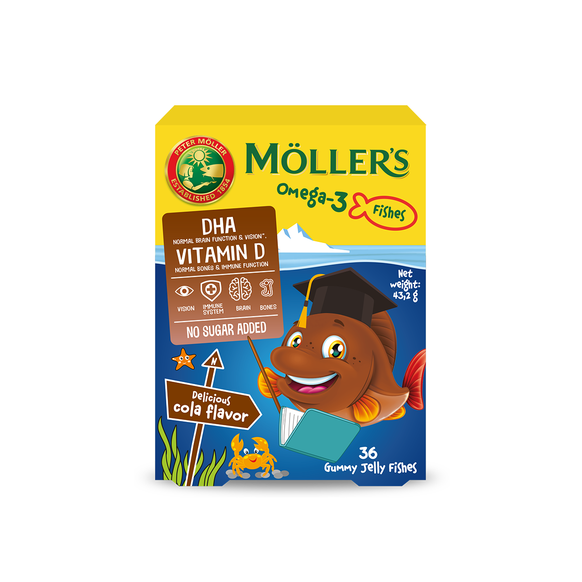 Möller’s омега-3 рипчиња за џвакање КОЛА, 36 рипчиња