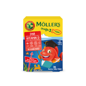 Möller’s омега-3 рипчиња за џвакање ЈАГОДА, 36 рипчиња